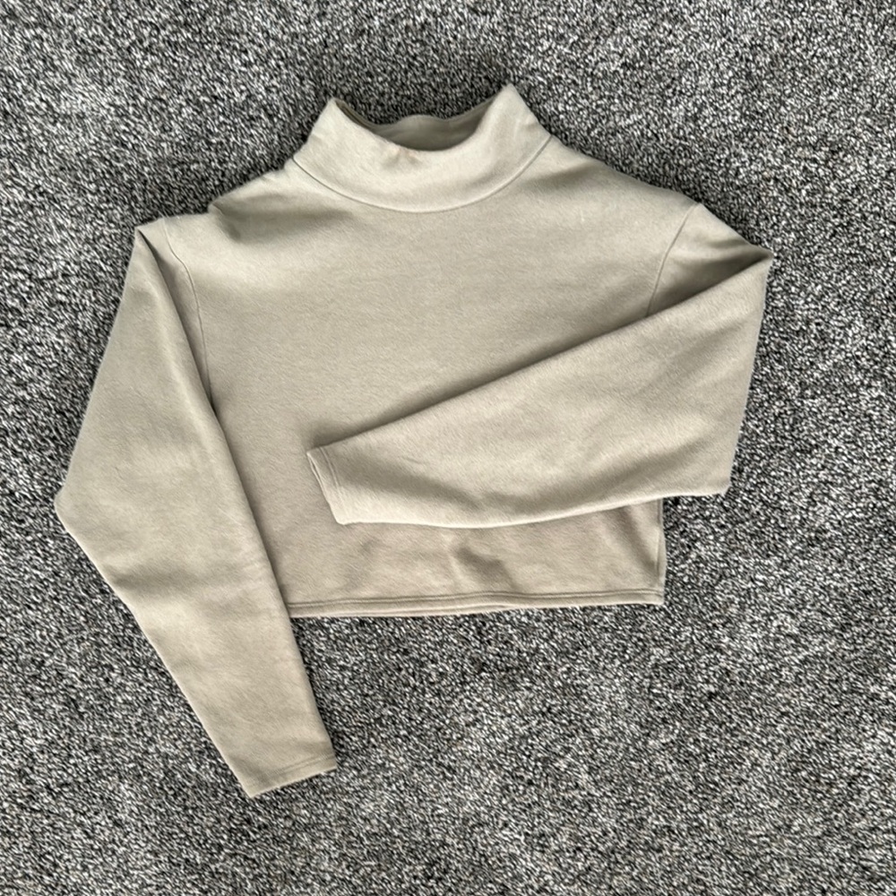 Express Mock Neck Cropped Sweater